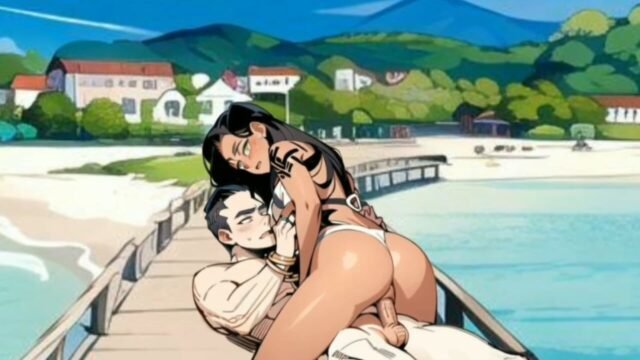 Strand-sex zusammenstellung, cartoon, hentai-animation
