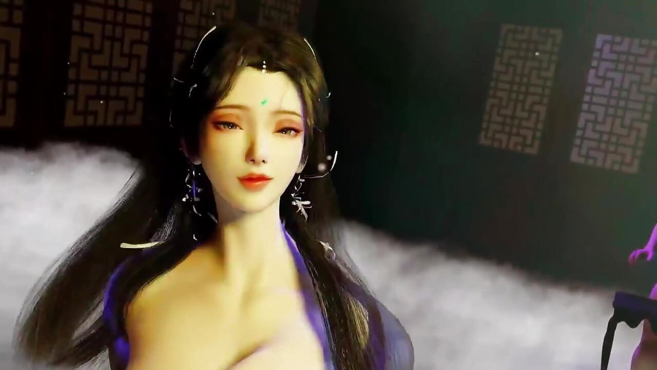 3D stripperin mit riesigen möpsen neckt den großen schwanz, um ihre nasse muschi zu ficken | porno deutsch | anime porno