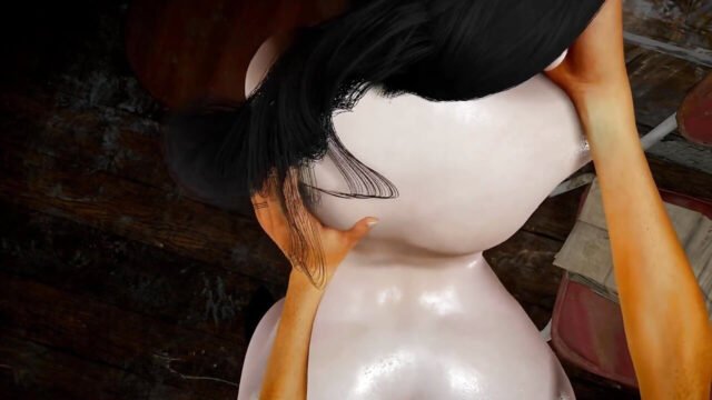 3D bBW asiatische MILf nackt ihre riesigen möpse und riesiger arsch wurde so hart gefickt